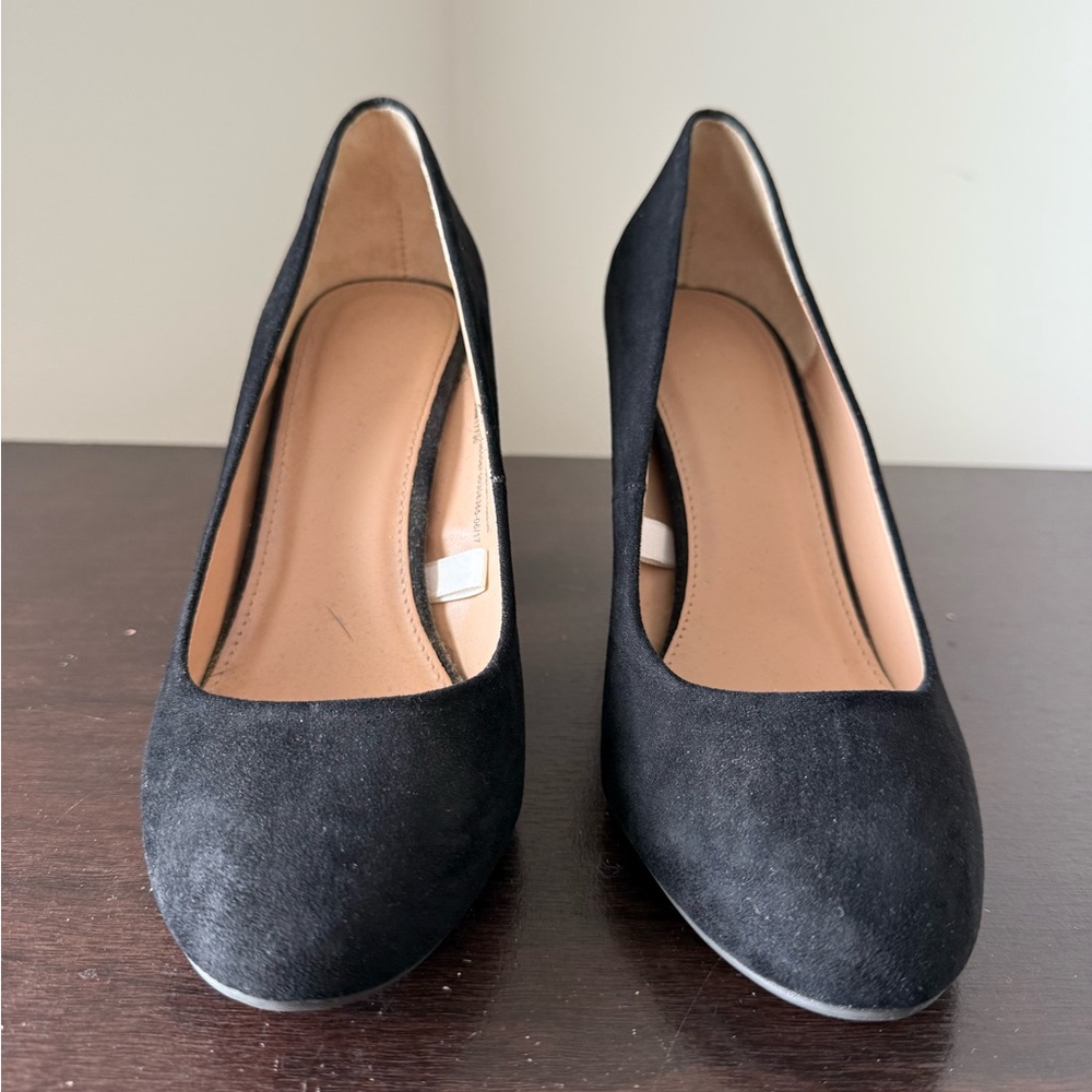 a new day Black Suede Heels